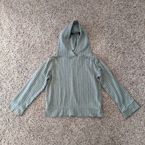 Kate Quinn sage green striped Boy's Hoodie Sweatshirt